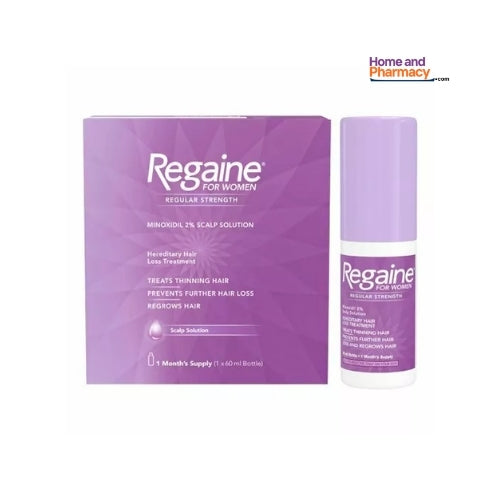 REGAINE for Women Regular 2% Minoxidil  Solution 60ml (Pack may vary)