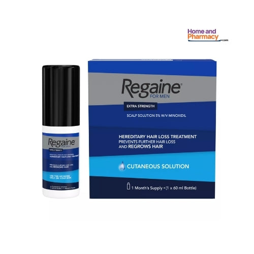 REGAINE for Men 5% Minoxidil  Solution 60ml (Pack may vary)