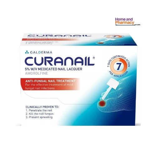 Curanail 5% Amolofine Nail Fungal Laquer (Galderma Pack may vary)