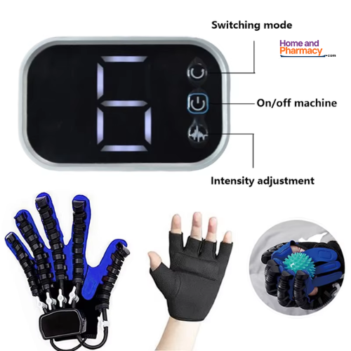 Left & Right Hand Finger Rehabilitation Exerciser Robot Gloves Stroke Hemiplegia Cerebral Infarction Training Equipment Therapy